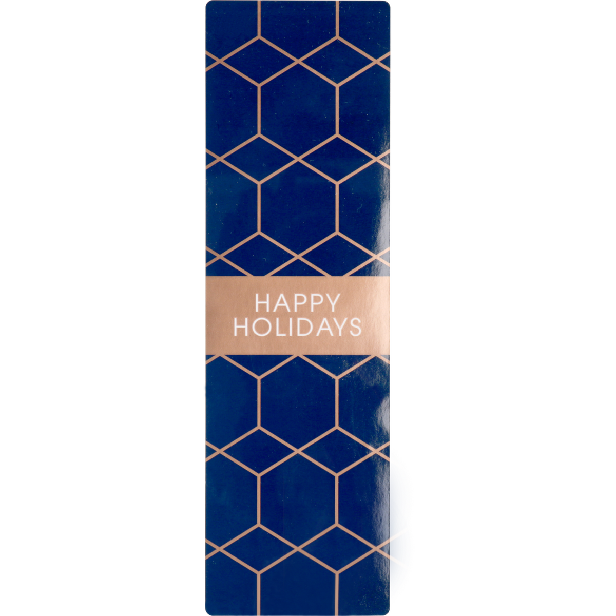 Klika - Schließaufkleber | Kupferhexagon | 200x60mm | Papier + PE | Blau/Kupferrolle bei 100 Teilen