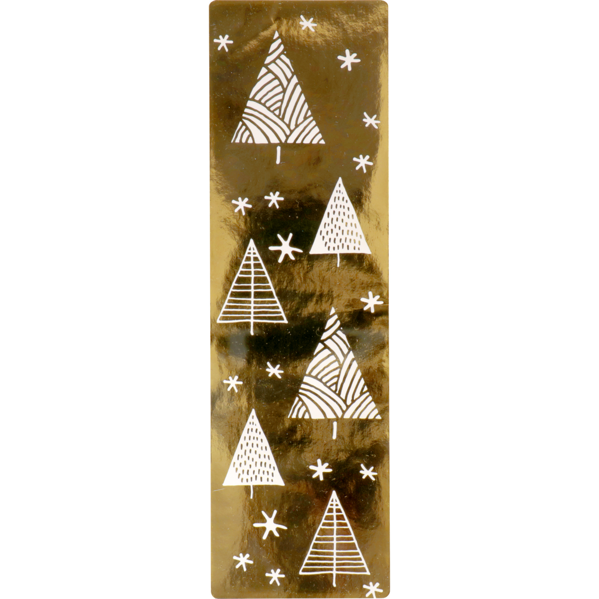 Klika - Schließaufkleber | Bäume | 200x60mm | Papier + PE | Gold/weiße Brötchen bei 100 Teilen