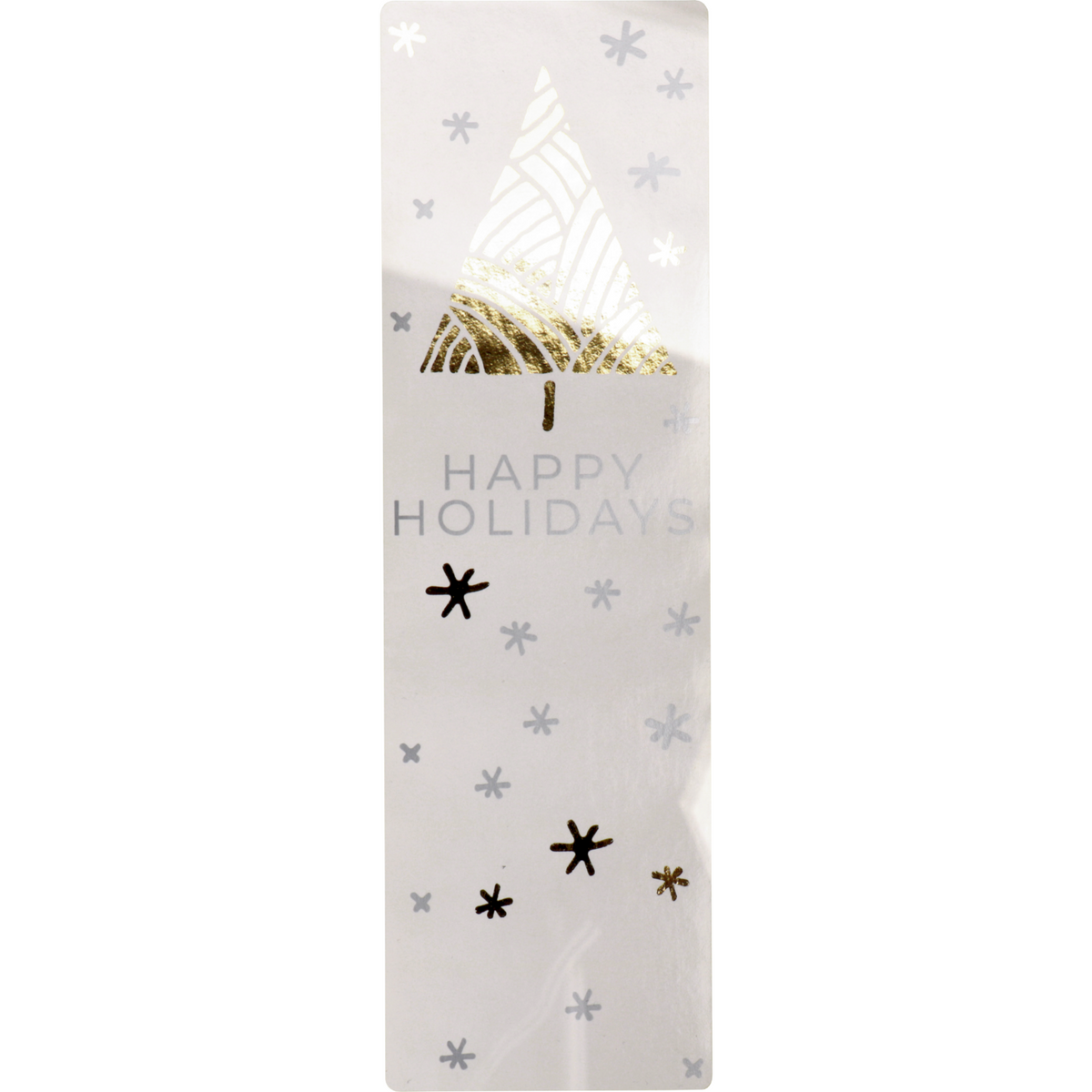 Klika - Schließaufkleber | Unter dem S | 200x60mm | Papier + PE | weiß/goldene Rolle bei 100 Stück
