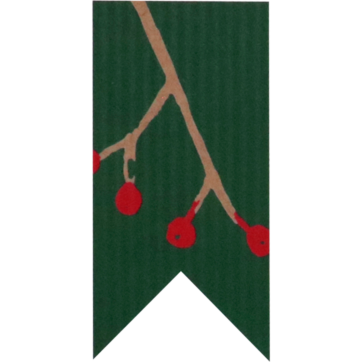 Klika - Label | Papierbanner Blatt | 60x30mm | Braune Kraft/Grün | Rollen Sie bei 500 Teilen