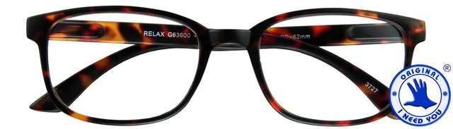 Lesen Sie eine Brille Ich brauche Sie +2.50 Entspannen Sie braun