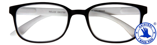Lesen Sie eine Brille Ich brauche Sie +1.00 Entspannen Sie Schwarz und Weiß
