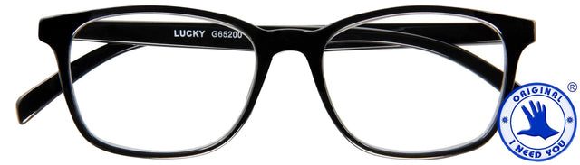Lesen Sie eine Brille Ich brauche Sie Glück +3.00 dpt schwarz