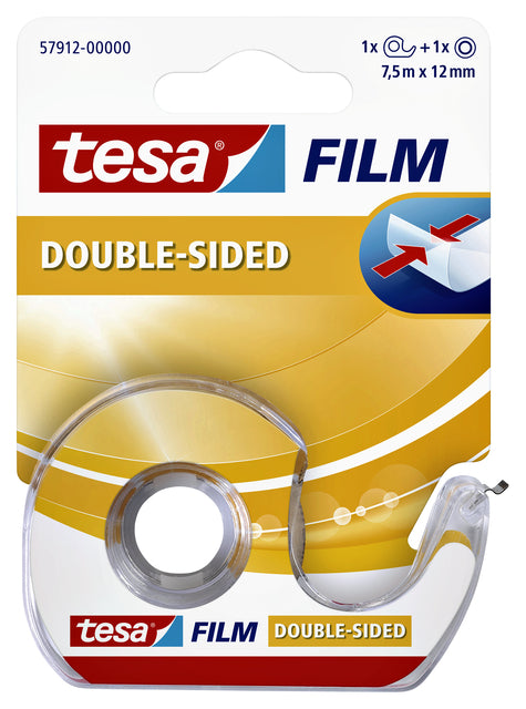 Doppelklebeband Tesa Film 12 mmx7,5 m mit Spender