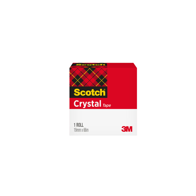 Klebeband Scotch Crystal 600 19mmx66m transparent | 12 Stücke