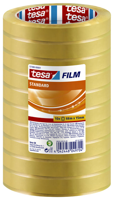 Klebeband Tesa Film Standard 15mmx66m