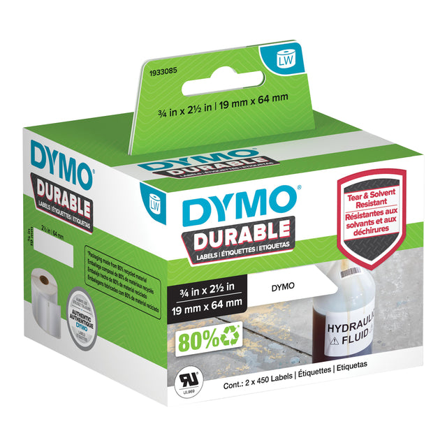 Etikett DYMO 1933085 LEGRITER 19X64MM 900 Teile
