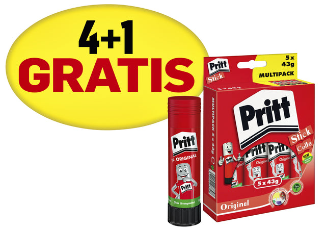 Klebermarker Pritt 43gr FROMOPACK 4+1 KOSTENLOS