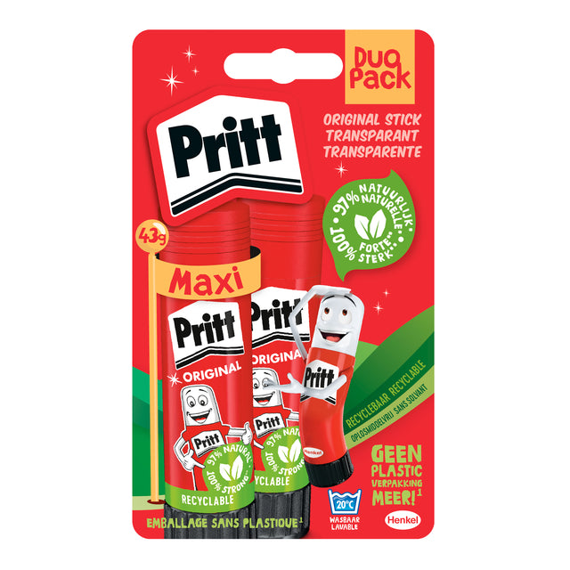 Klebermarker Pritt 43gr Blister von 2 Teilen
