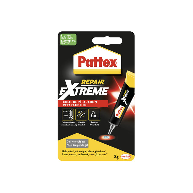 Pattex - Alleslijm Reparatur Extreme Tube 8gr Blister | 12 Stücke