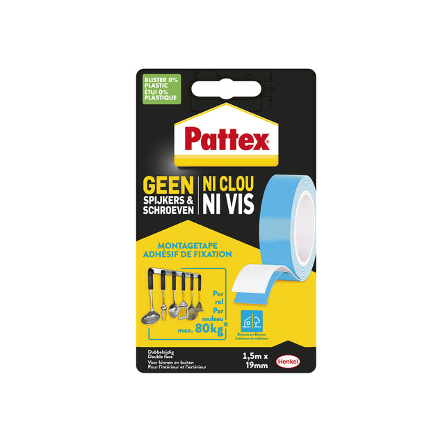 Klebeband pattex supermontage 20 kg in | 12 Stücke