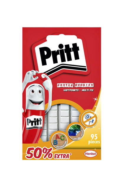 Buddies pritt doppelseitig Kleefpad Poster Blister bei 95 Stück 50% kostenlos | 24 Stücke