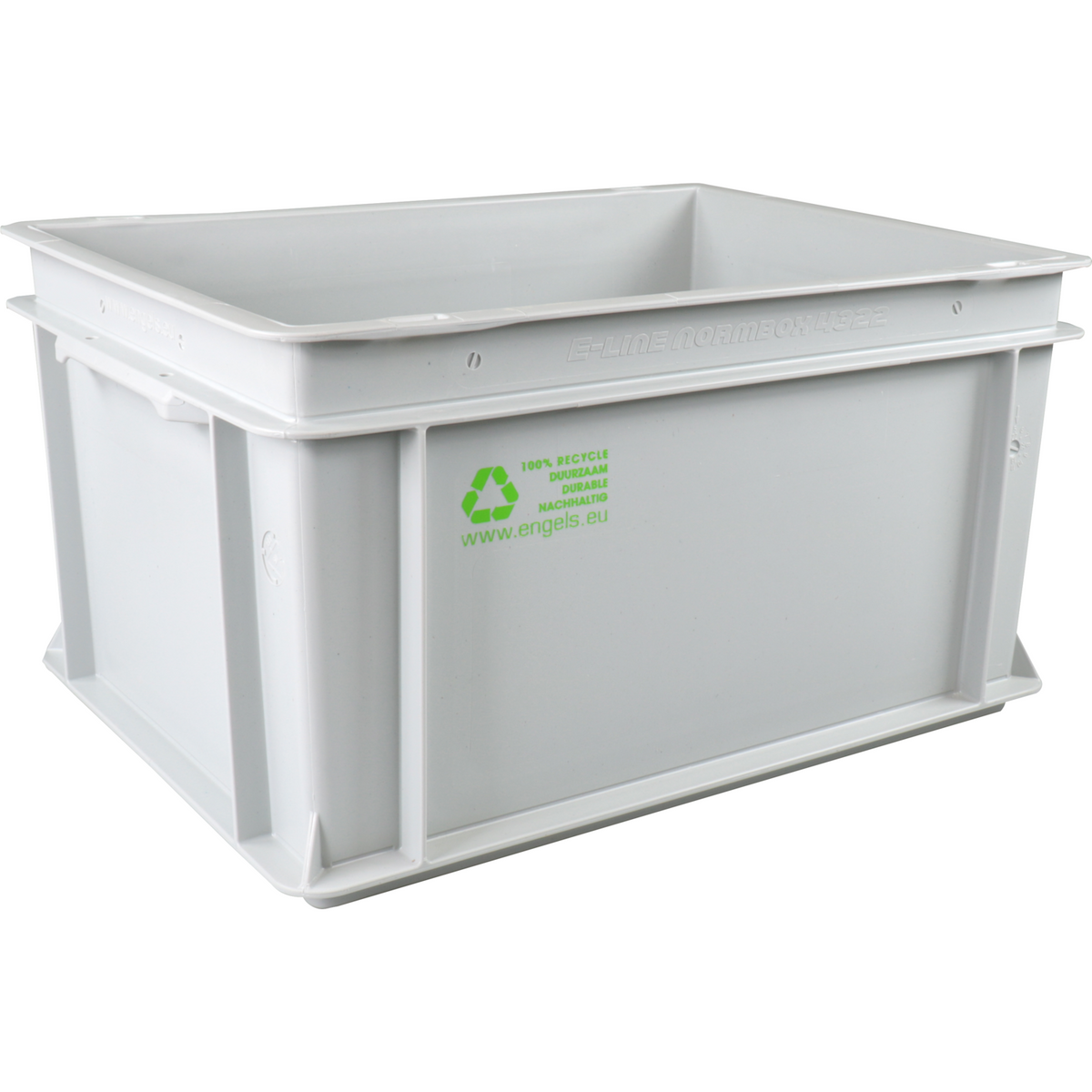 Klika - Bak | HDPE | geschlossener Griff | Transportbox | 400x300x220mm | Grau | 1 Stücke