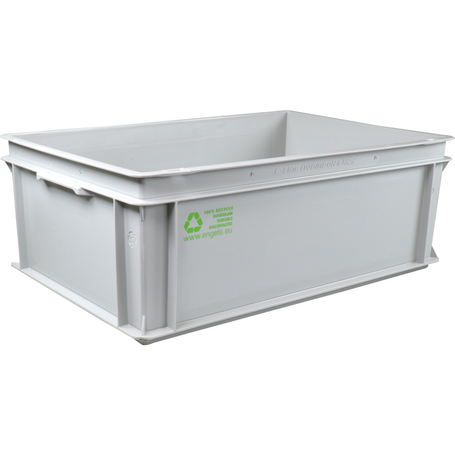 Klika - Bak | HDPE | geschlossener Griff | Transportbox | 600x400x220mm | Grau | 1 Stücke