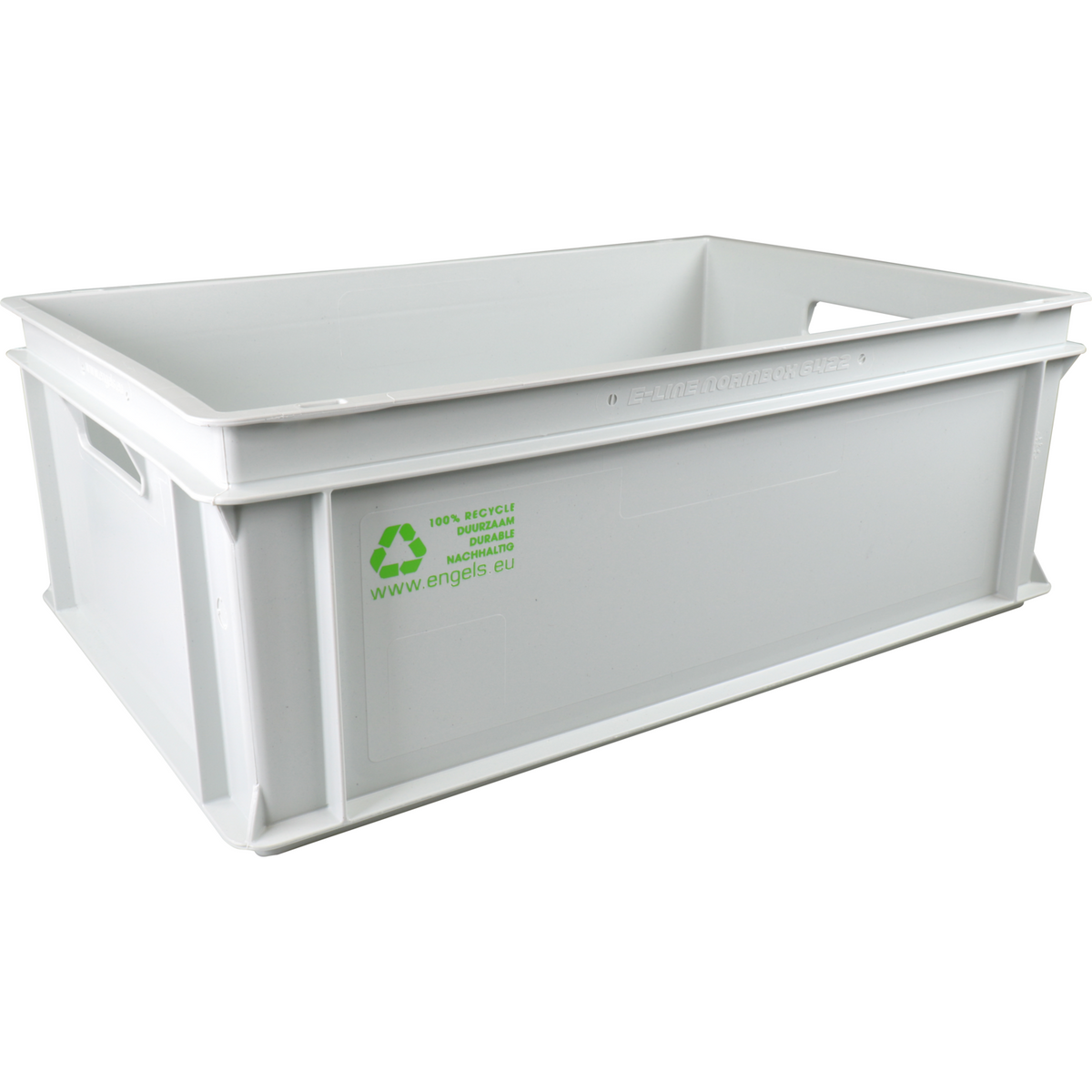 Klika - Bak | HDPE | Transportbox Open Griff | 600x400x220mm | Grau | 1 Stücke