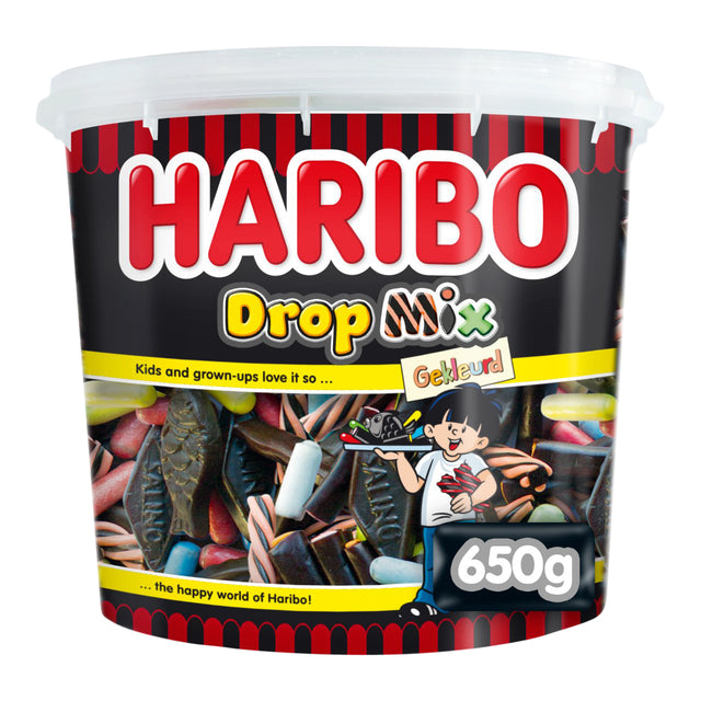 Haribo -Drop -Mischung farbig 650gram | 6 Stück