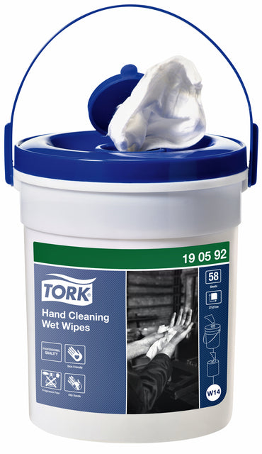 Reinigungstücher Tork Handreinigung W14 Parfüm -frei weiß 190592 | 4 Stück