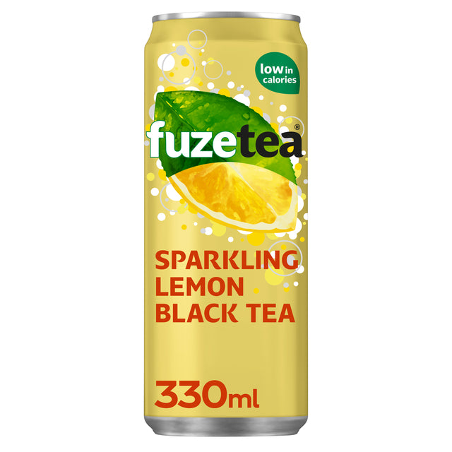 Erfrischungsgetränk Fuze Tee schwarzer Tee funkelnde Zitrone 330ml