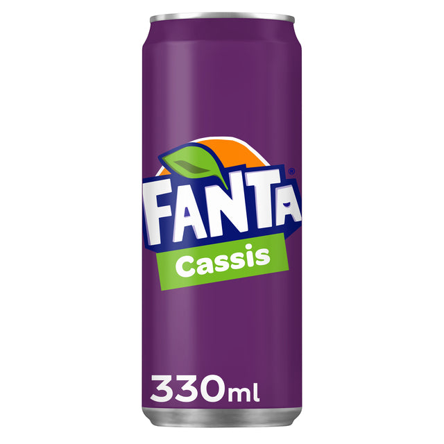 Erfrischungsgetränk Fanta Cassis Blik 330ml | 24 Stücke
