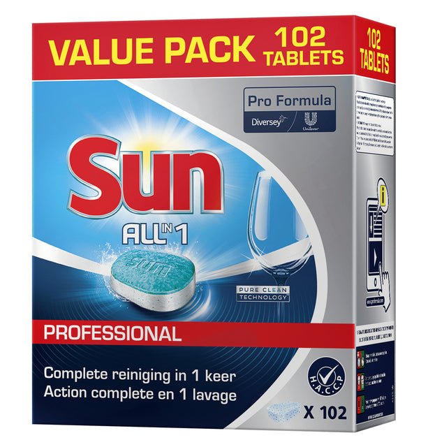 Spülmaschinentafeln Sonne All-in-One 102 Stücke