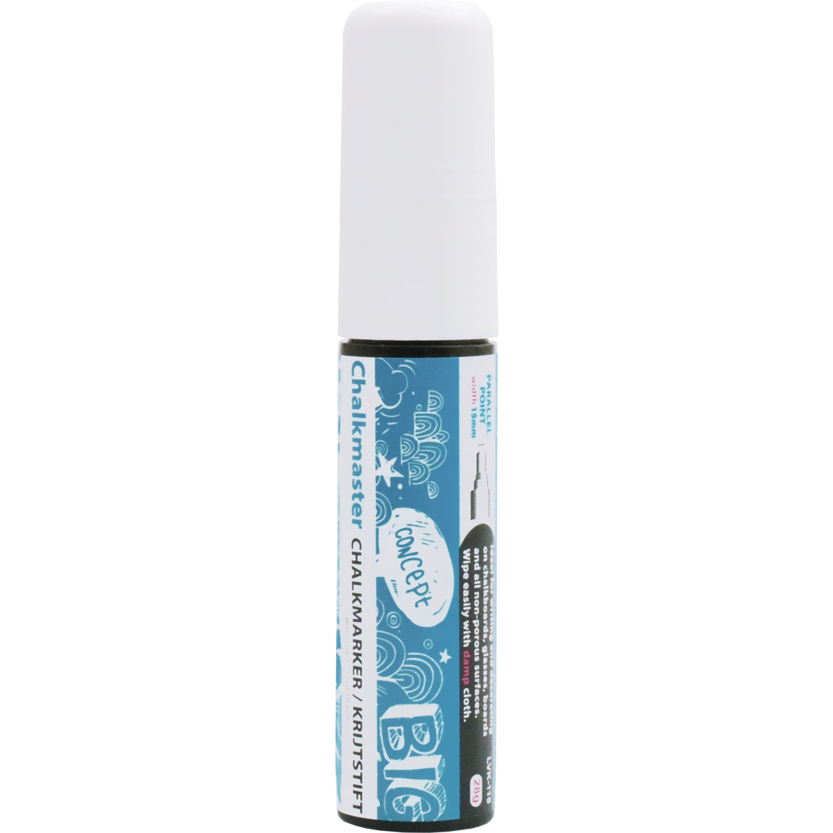 Stift | Kreidemarker | 15mm | Weiß | 1 Stück