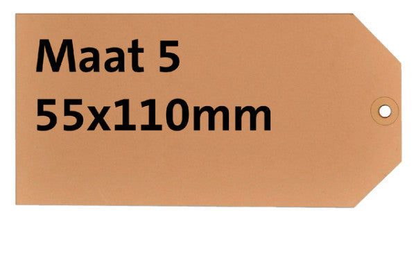 HF2 - Etikettenkarton NR5 200gr 55x110 mm Chamois 1000 Stück