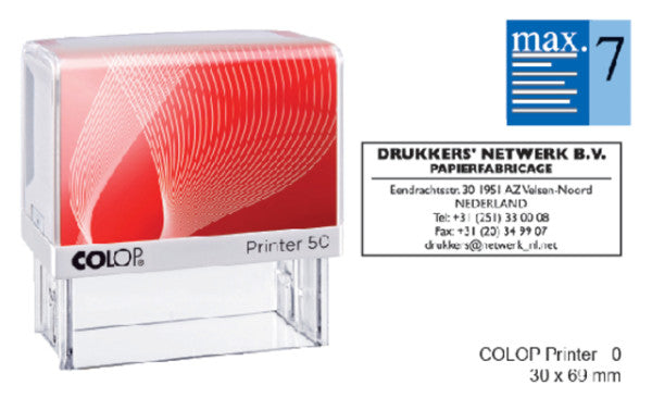 Colop - Textstempeldrucker 50 Personalisierbar 7 Regeln 69x30mm