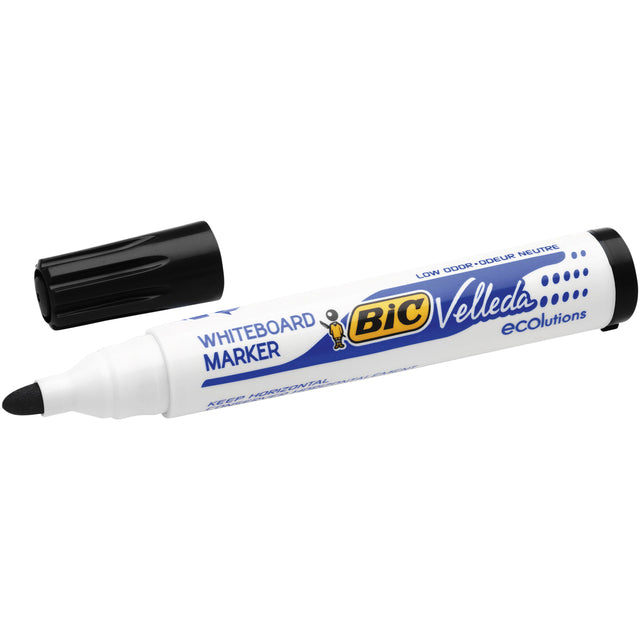 Filz -Tip Pen BIC 1701 Whiteboard Round Black 1,4mm | 12 Stücke