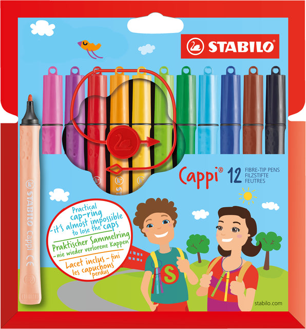 Filz -Tip Stift Stabilo Cappi 168 Penny bei 12 Farben | 6 Stück