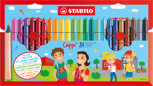 Filz -Tip Stift Stabilo Cappi 168 Penny bei 24 Farben | 6 Stück
