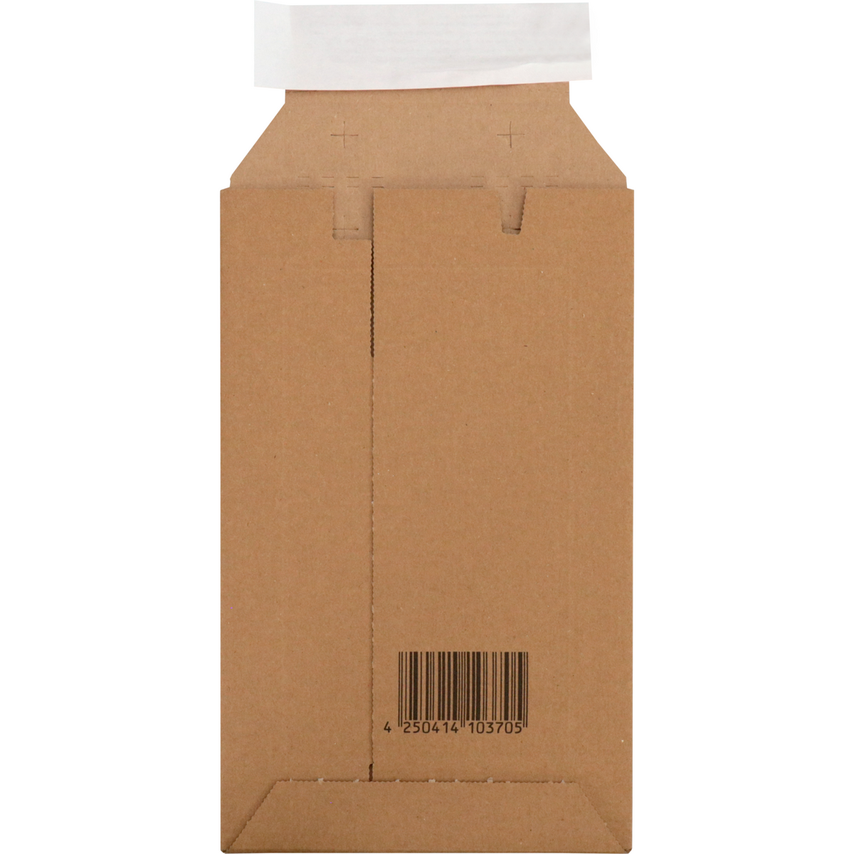 SENDFORTE® -Umschlag | Versandumschlag | 250x150 mm | DVD | Streifen | Golfkarton | Braun | 100 Stück