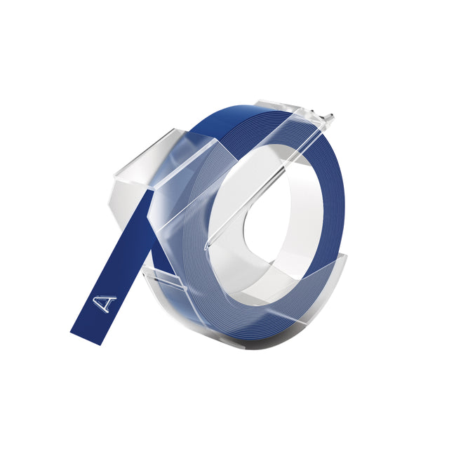 Labeltape Dymo Roll 9mmx3m glänzend Vinyl Prof. Blue