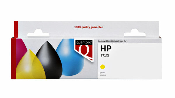 Quantore - Tintenpatrone Alternative für CN628AE 971XL Geel HC | 6 Stücke