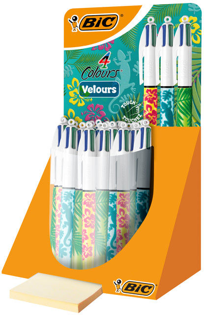 Ballpen Bic 4 couleurs Velours Ass