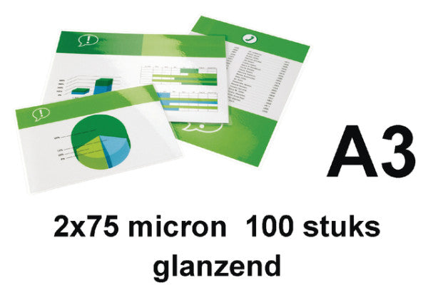 Quantore - Laminingabdeckung A3 2x75micron 100 Stück