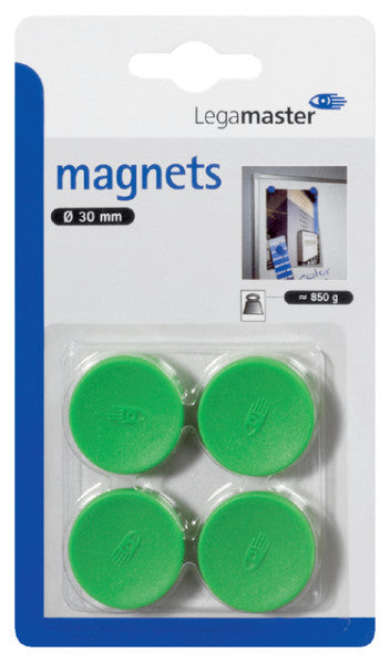 Legamaster - Magnet 30 mm 850gr Gro, 4 Teile