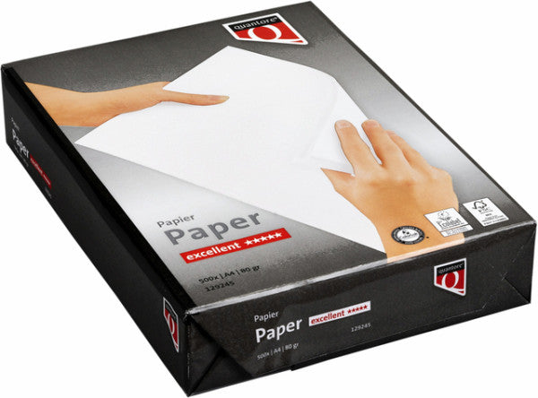 Quantore - Papier Kopieren Sie ausgezeichnete A4 80gr White 500 Blatt