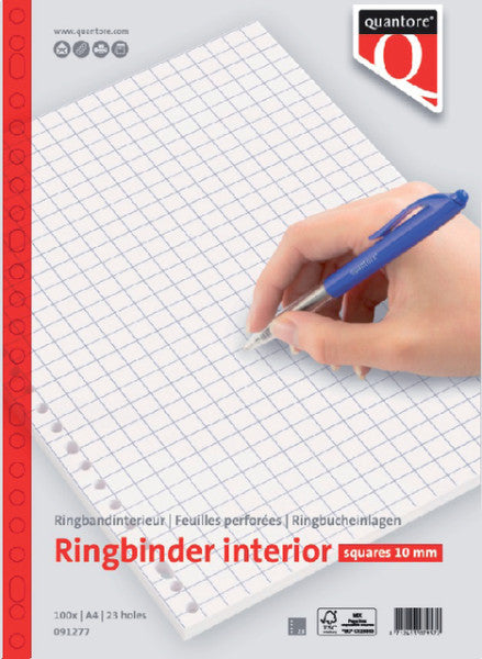 Quantore - Interior A4 23R 70 Gramm Fenster 10mm 100 Haut | 5 Stücke