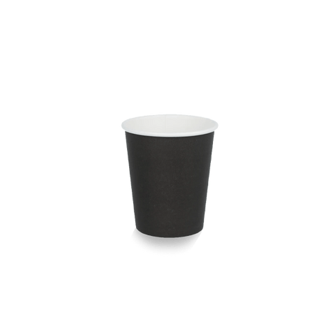 Klika - Kartonkaffeetasse 230cc 8oz Schwarz | 1000 Stücke