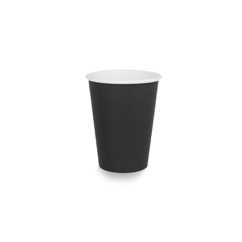 Klika - Kartonkaffeetasse 360cc 12oz Black | 1000 Stücke