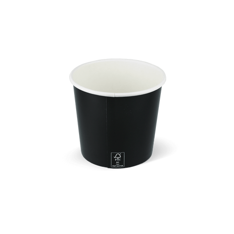 Klika - Batrijkebeker 360ml Ø90mm 12oz Pappe Schwarz | 1000 Stücke