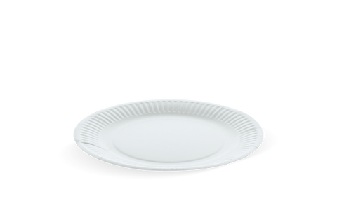 Klika - Platte Ø18cm Karton White Bio | 1000 Stücke