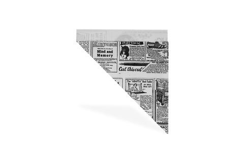 Klika - Wortspiel 'Zeitung' Zeitung 'K17 - 17 cm Fett -freies Papier Bio | 2000 Stücke