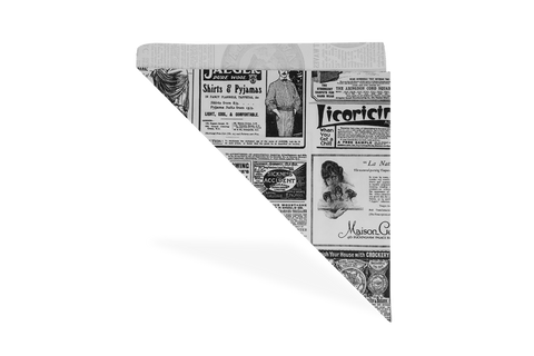 Klika - Wortspiel 'Zeitung' Zeitung 'K24 - 24 cm Fett - freie Papierbio | 1000 Stücke