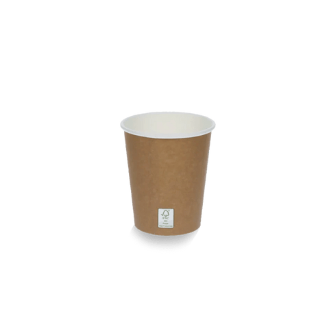 Klika - Kartonkaffeetasse 230cc 8oz Kraftlook | 1000 Stücke