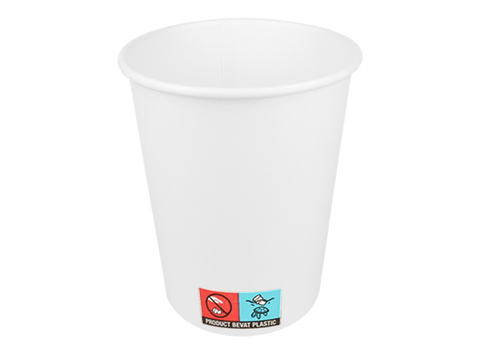 Klika - Kartonkaffeetasse 230cc 8oz Weiß | 1000 Stücke