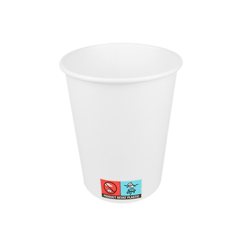 Klika - Kartonkaffeetasse 230cc 8oz Weiß | 1000 Stücke