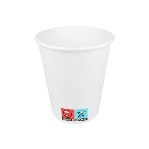 Klika - Kartonkaffeetasse 300cc 10oz Weiß | 1000 Stücke