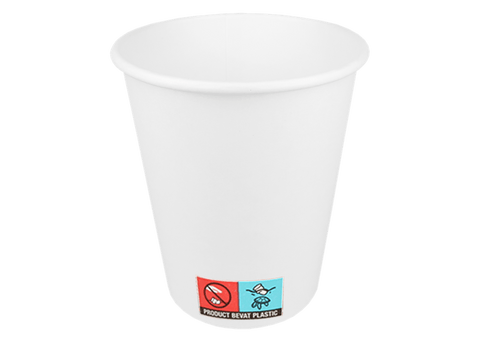 Klika - Kartonkaffeetasse 300cc 10oz Weiß | 1000 Stücke