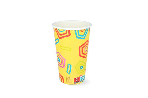 Klika - Milkshakeverbeker Middel 450ml 16oz gelber Karton | 500 Stücke
